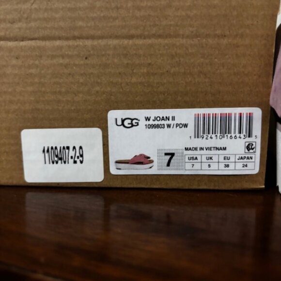 Ugg Australia Joan II Platform Slide Sandals Bow - Picture 5 of 5